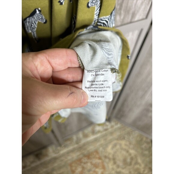 Mata Traders Dress Zebra Print Short V Neck Cotton Size XS - Picture 5 of 7